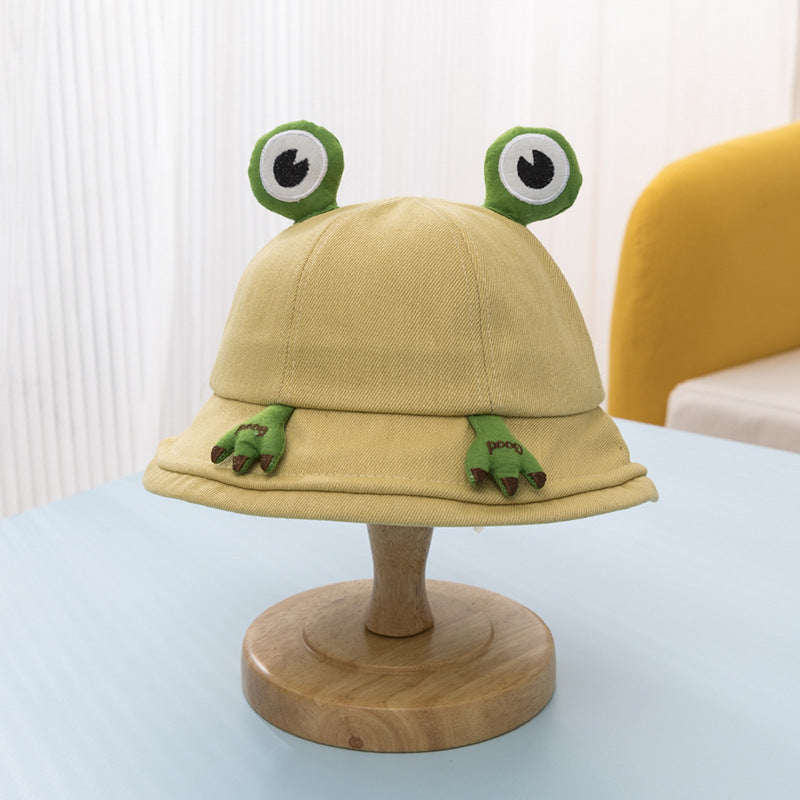 Venta al por mayor Algodón Little Frog Kids Bucket Hat